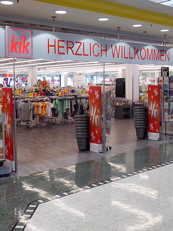 Bild Shop KiK im 1. Obergeschoss im EKT Farmsen